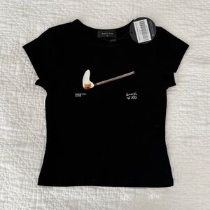 White fox made you look baby tee